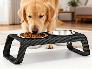 Custom Carbon Fiber Pet Feeding Rack