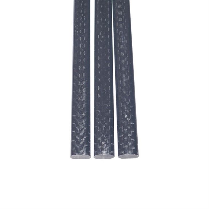 Black Plain Oval Carbon Fiber Rod  (4)